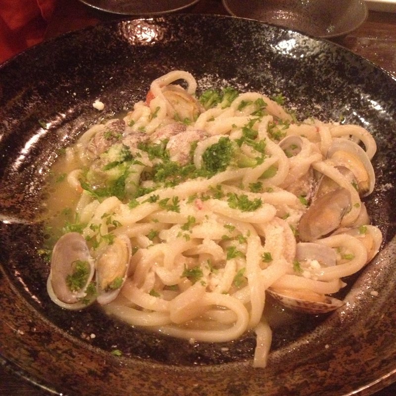 浅利のボンゴレうどん(ゴカン)