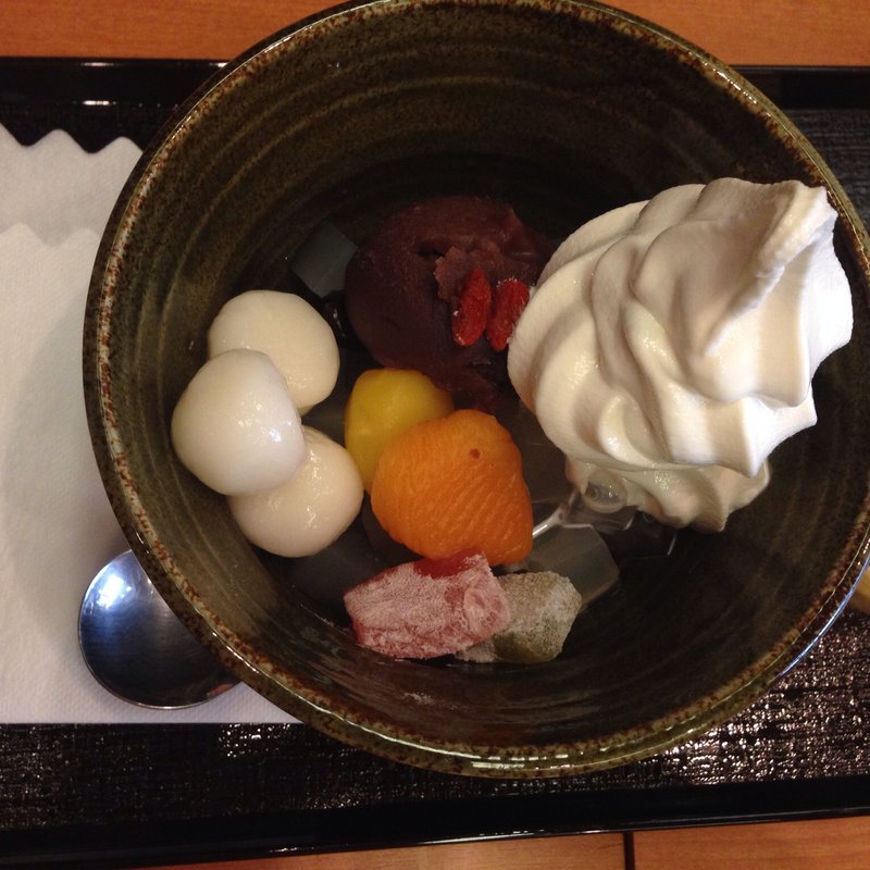 クリーニングあんみつ(茶寮 煉)