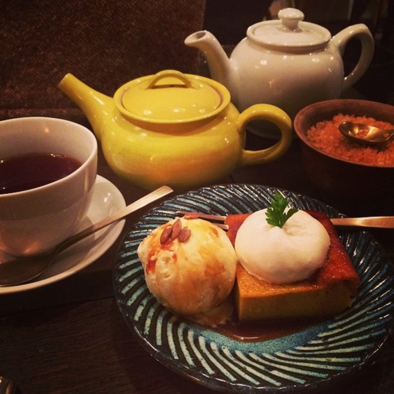 かぼちゃのプリン(tea room mahisa 三宮店)