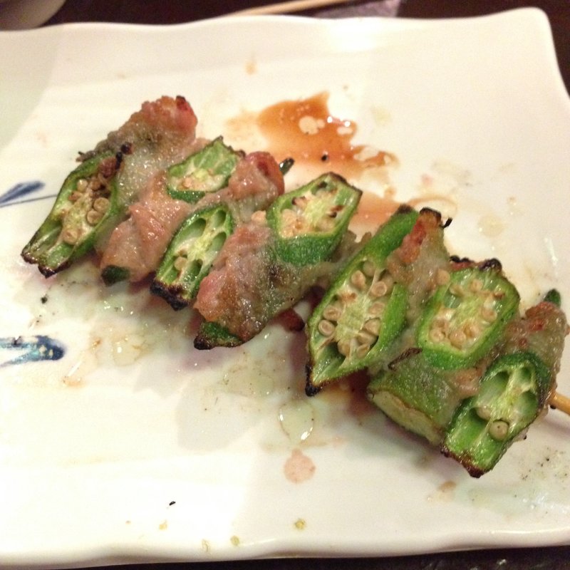 オクラ巻き(鳥はな )