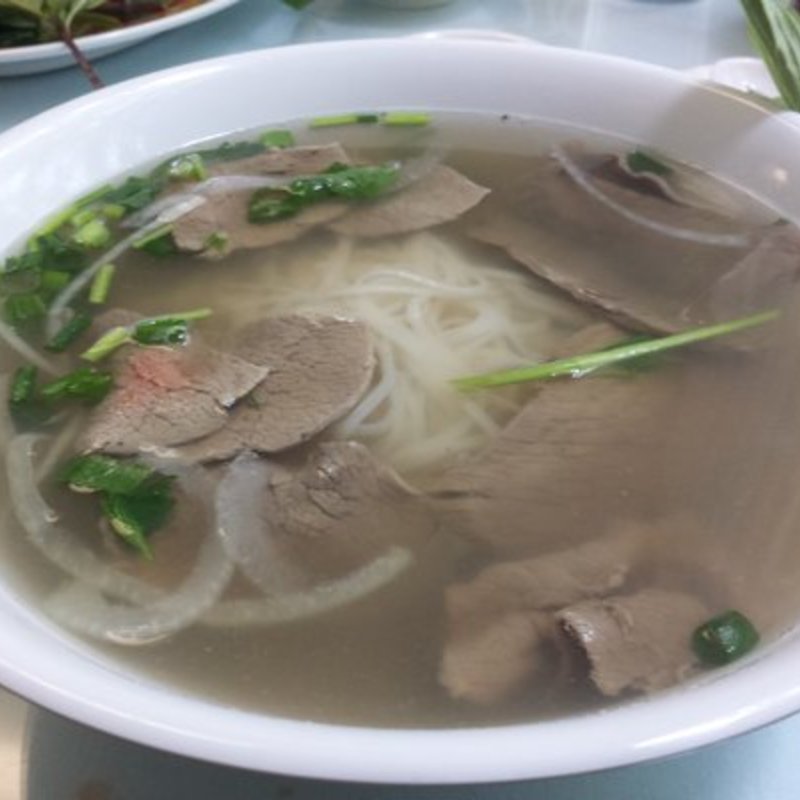 Pho with Rare Steak and Boiled Steak(Pho Huong Lan)