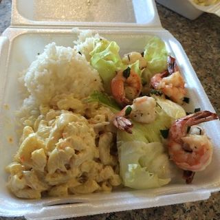 garlic shrimp plate(Loco Moco Drive Inn)