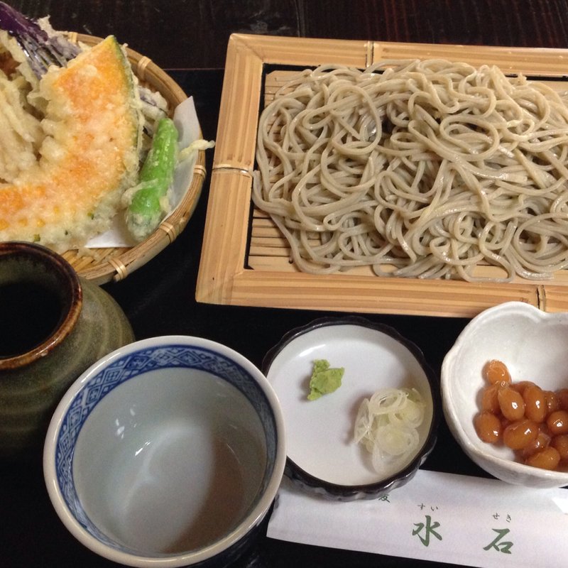 天ぷら付き十割そば(水石 （スイセキ）)