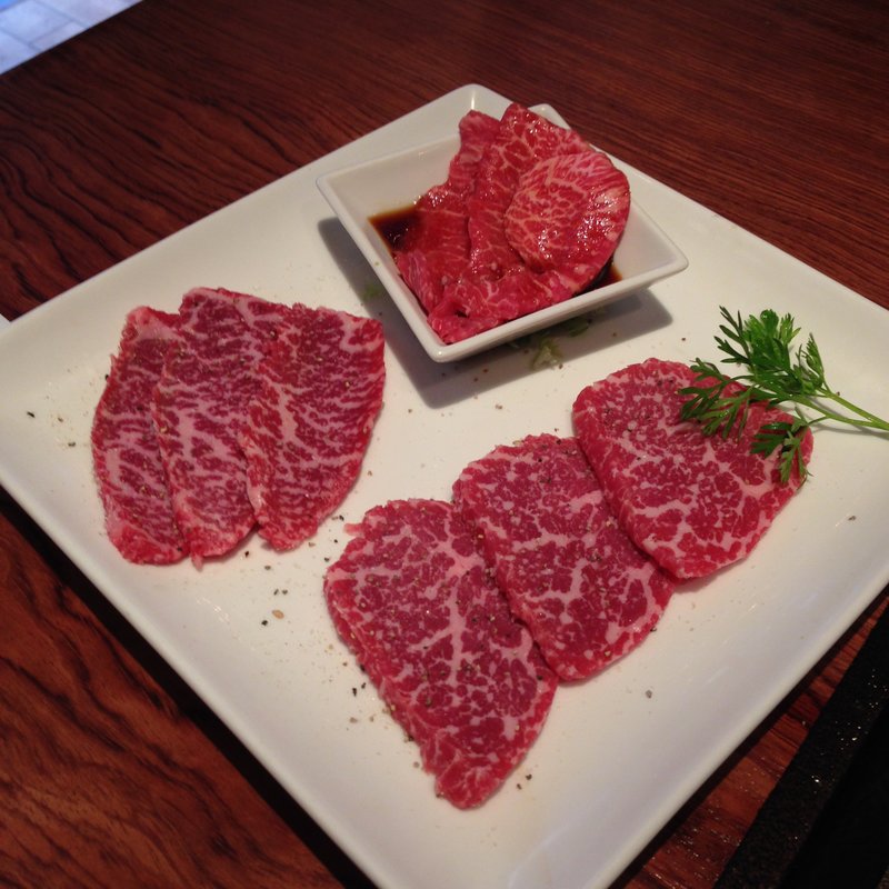 赤身3種盛り(恵比寿焼肉　kintan （エビスヤキニクキンタン）)