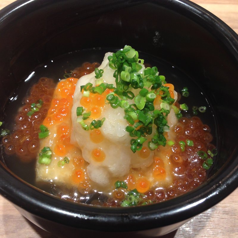 胡麻豆腐　たっぷりイクラをのせて(そば 俺のだし GINZA5 （【旧店名】俺のそば）)
