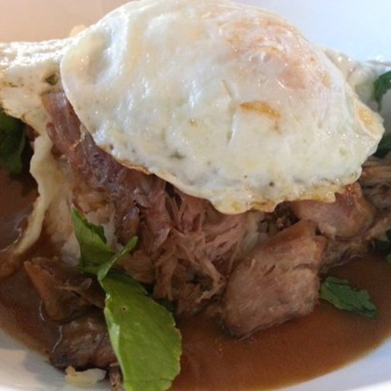Duck Confit Loco Moco(The nook neighborhood bistro)