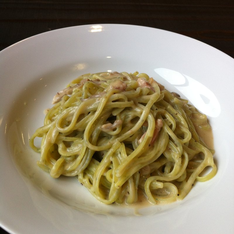 ぐり茶生パスタ(市川製茶　和憩い処　茶彩)