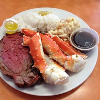 Prime rib and king crab(Ray’s Cafe)