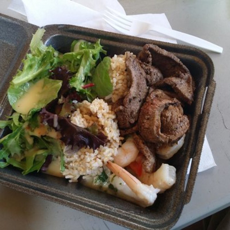 Steak and Butter Garlic Shrimp(Shore Fyre Fresh Grill )