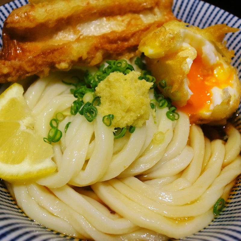 ちく玉天ぶっかけ(凡凡屋)