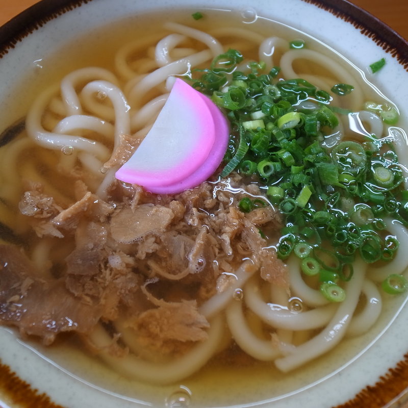 鶏肉入りのうどん(東筑軒 折尾本社うどん店)