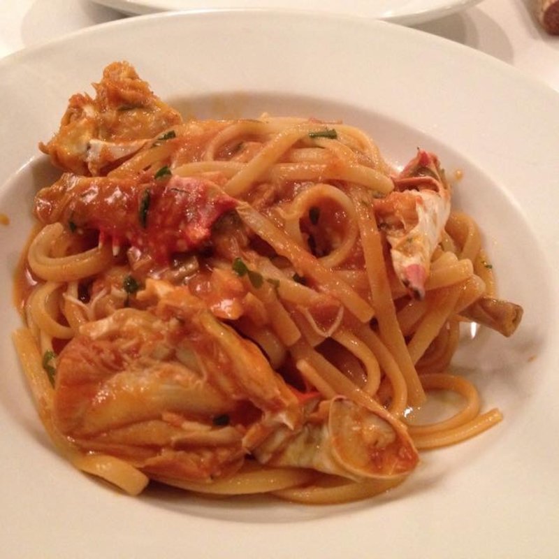 ワタリガニのトマトパスタ(ピアノピアーノ)