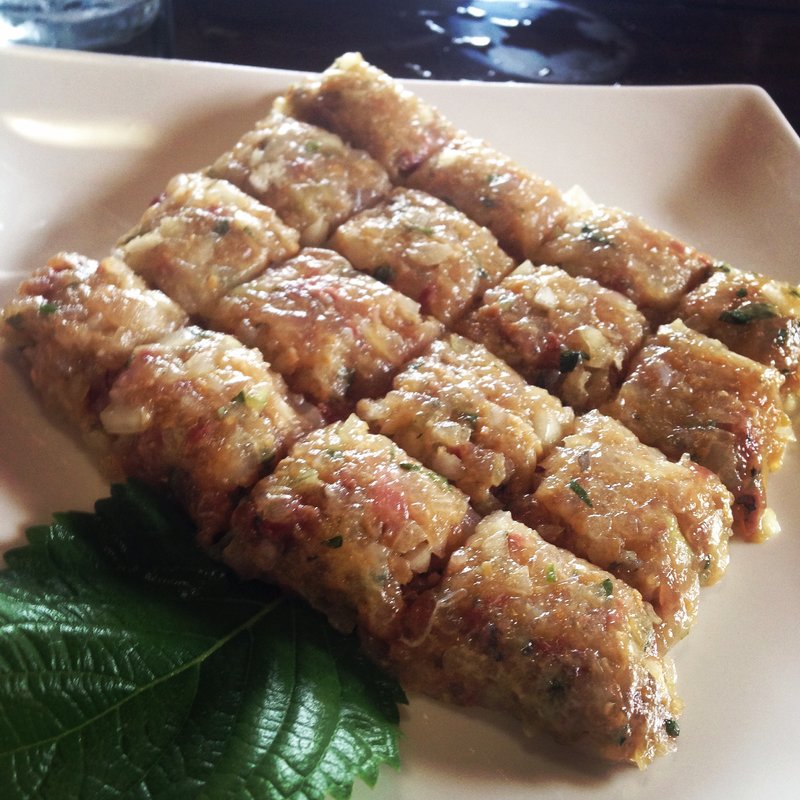 あじのなめろう(古民家食堂もちづき （漁師の家）)