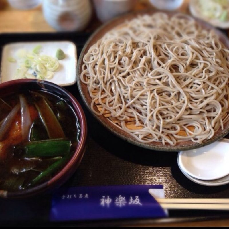 鴨南蛮そば(手打そば 神楽坂)