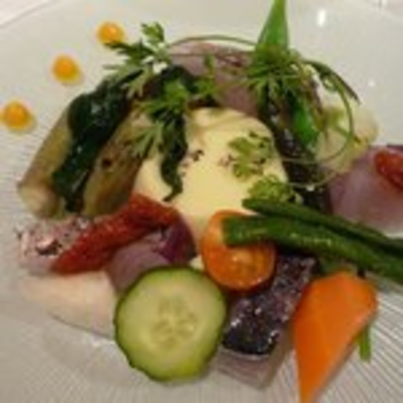 サワラのスモーク　旬の野菜の取り合わせ(オルト （ORTO）)