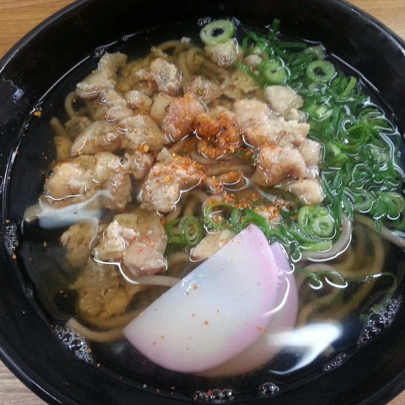 かしわそば(博多ホームうどん店)