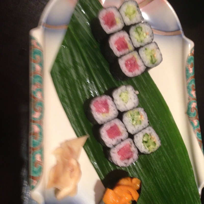 鉄火巻、河童巻(鮨神田)