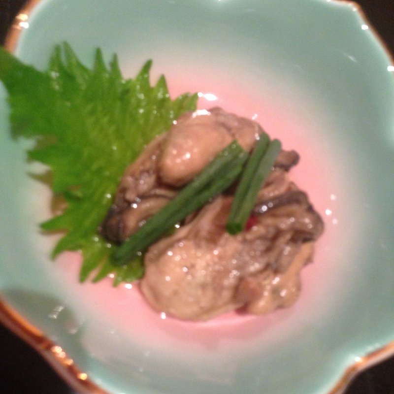 かきのオリーブオイル漬け(鮨神田)