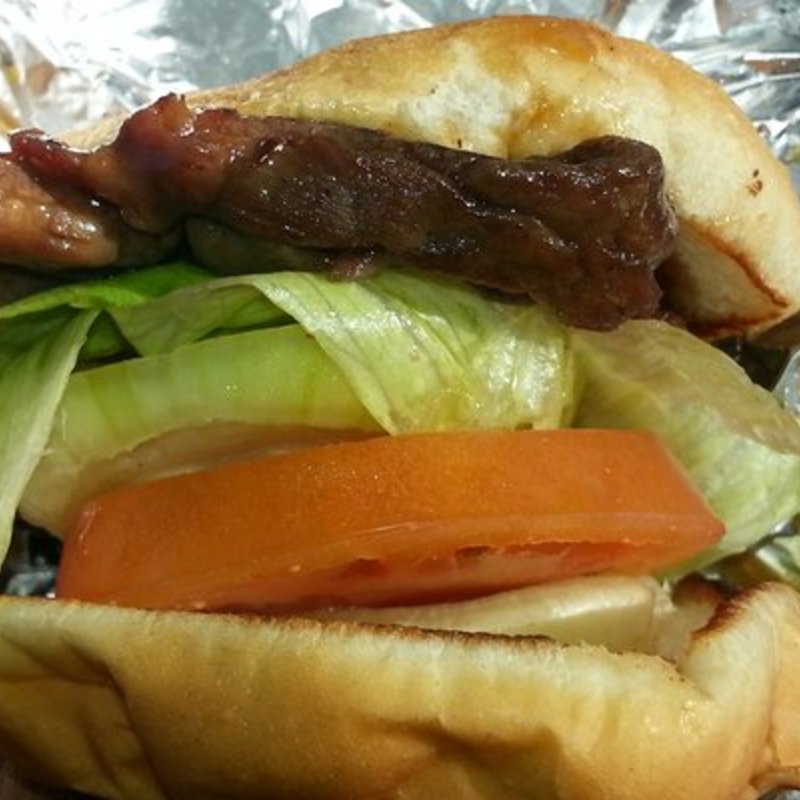 Teri beef sandwich