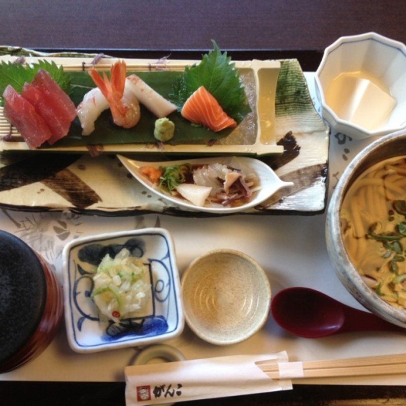 お造り定食（うどん又はそば付）(がんこ 平野郷屋敷 )