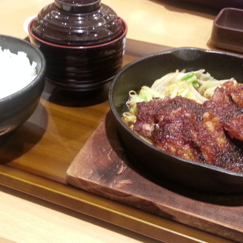 近江牛ステーキセット(大津サービスエリア　レストラン)