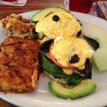Mushroom avocado eggs bene