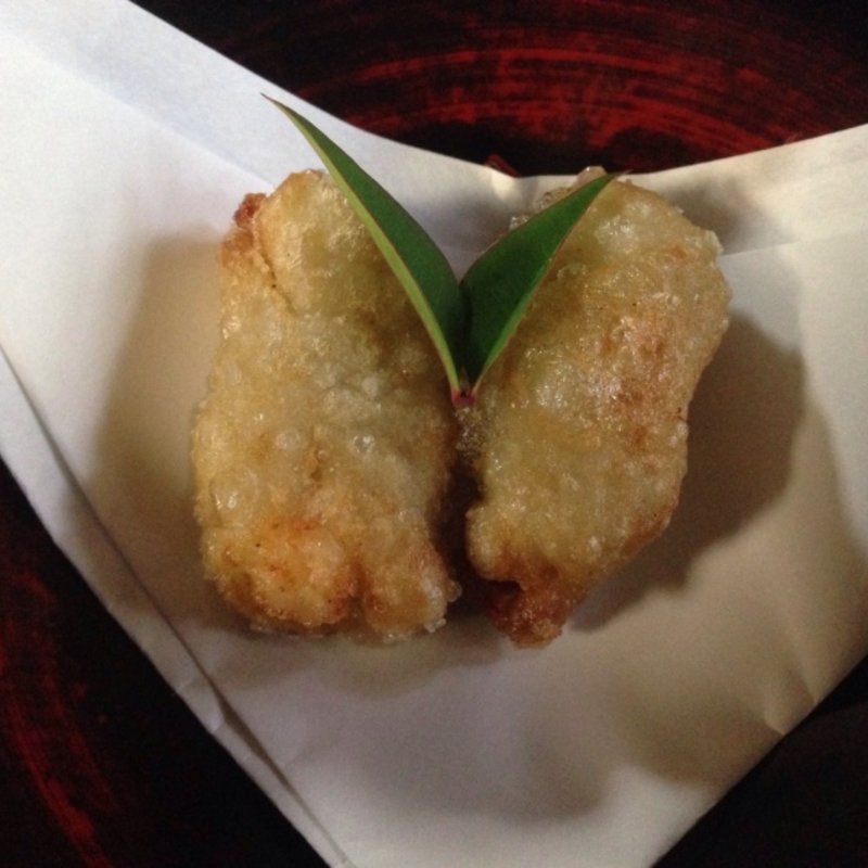 そばがきの包み揚げ(たからい)