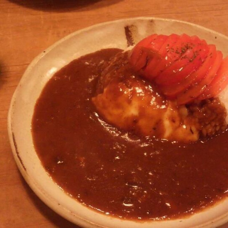トマトとチーズのライスカレー(フジヤマプリン )