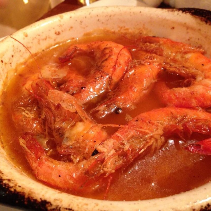 ソフトシェルシュリンプのアヒージョ(俺のイタリアンmarche)