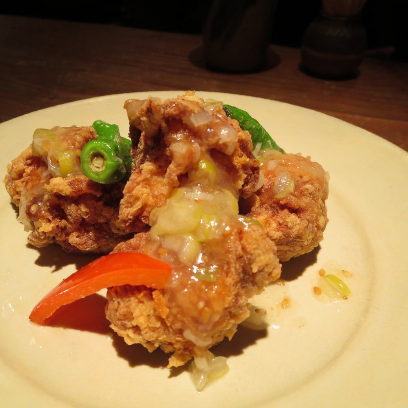 やんばる若鶏の唐揚げ　ネギ塩ソース (読谷物語 )