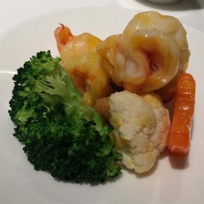 海老の甘酢炒め(中国料理「桃李」 ホテル日航大阪)