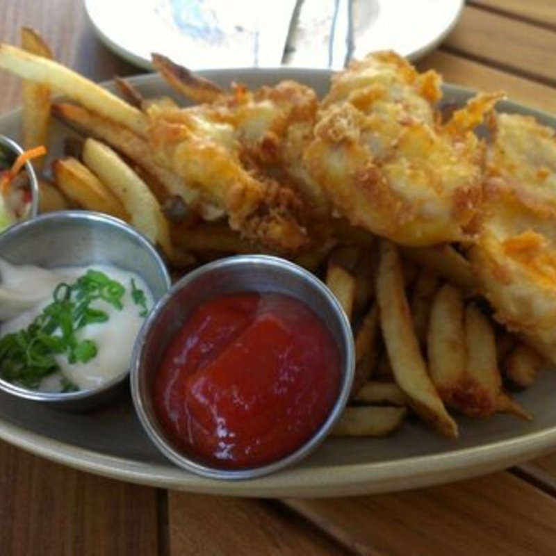 Fish and chips (Monkeypod Kitchen at Ko Olina)
