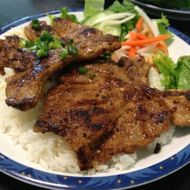 pork chop rice plate(Pho 808)