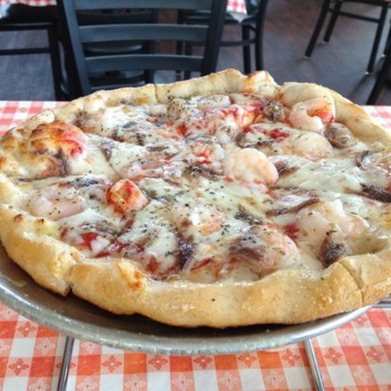 Bay Shrimp and Anchovympizza(Brick Oven Pizza)