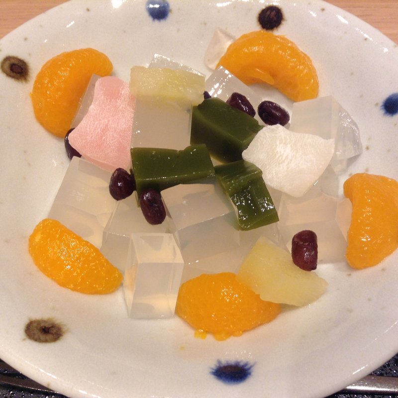 抹茶ゼリー入りみつ豆(かんみこより 阪急うめだ本店)