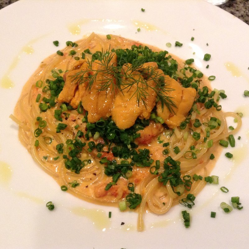 雲丹のトマトクリームパスタ(紙屋cafe （kamiya cafe カミヤカフェ）)