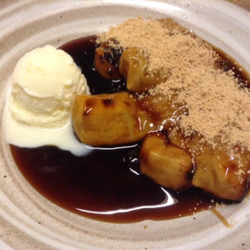 みたらしきなこ餅アイスクリーム添え(梅園　河原町店)