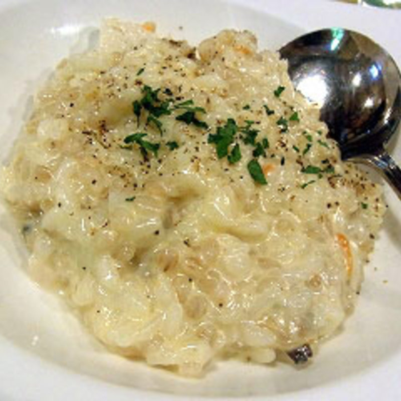 アボカドとエビの冷製パスタ＋ 大麦とシーフードのクリームリゾット」(ルイジアナママ 亀岡店 )