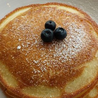 Blue berry cream cheese pancakes(Kapolei Golf Course Restaurant)