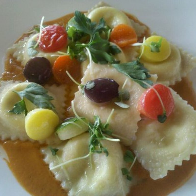 Goat cheese ravioli(Ama ‘Ama)