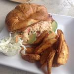 Lobster salad on croissant 