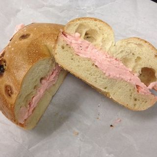 Bagel with Strawberry Cream Cheese(This Is It Too)