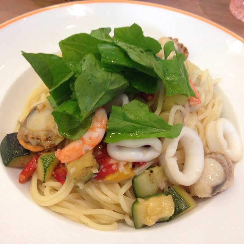 甲イカのペペロンチーノ(ラバロック グリル テルメ)