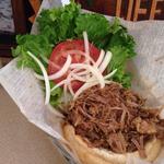 Pulled pork sand which