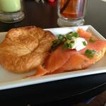 Salmon on croissant(The Tea Farm Cafe)