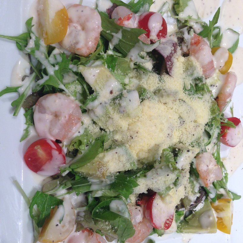 小海老とアボカドのシーザーサラダ(そば 俺のだし GINZA5 （【旧店名】俺のそば）)