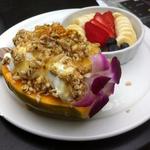 Papaya and yogurt