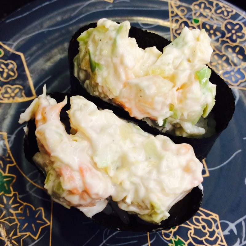 カニマヨサラダ寿し(根室花まる 中標津店 （ねむろはなまる）)