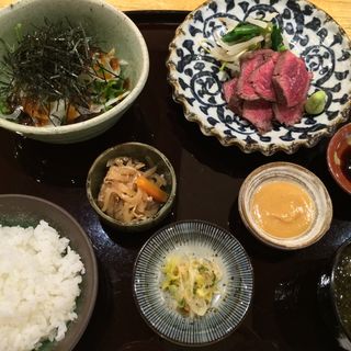 にいがた和牛のランプステーキ御膳(静香庵 （にいがたのあじ・せいこうあん）)