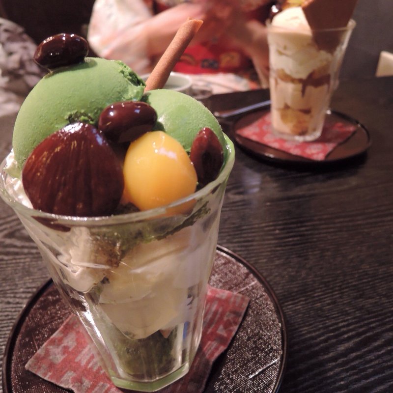 抹茶パフェ(ぎをん楽楽)